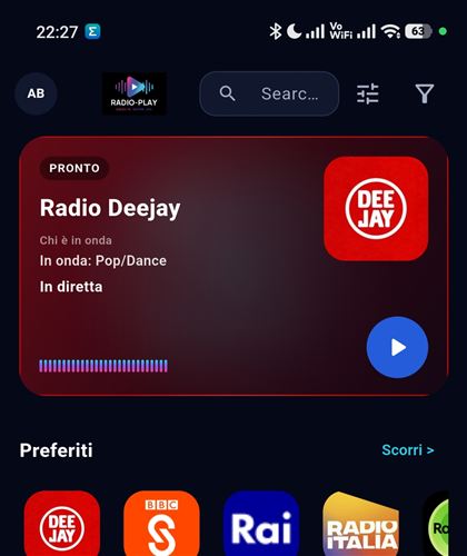 Radio-Play su Android